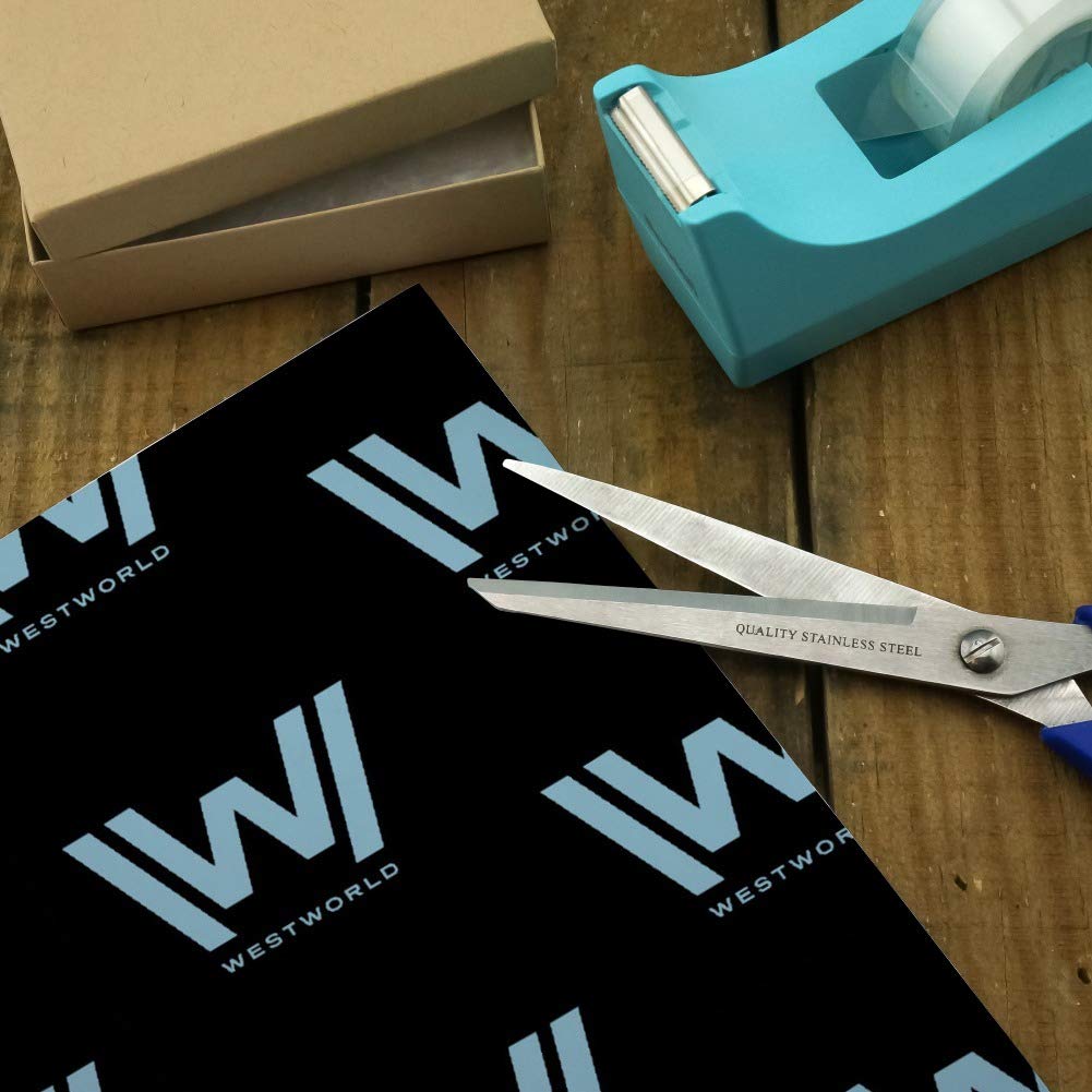 GRAPHICS & MORE Westworld Logo Gift Wrap Wrapping Paper Rolls - Premium Quality for Birthday, Christmas & Party Presents - Perfect for TV Show Fans & Sci-Fi Lovers