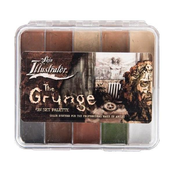 Skin Illustrator On Set Grunge Palette - Professional FX Makeup Palette for Halloween, Cosplay & Special Effects - Perfect for Theater, Film & SFX Artists