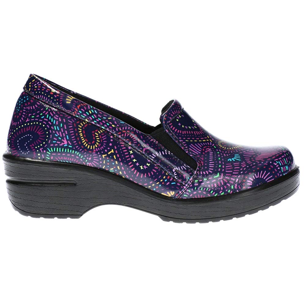 Easy Works by Easy Street Women's Leeza Clog - Comfortable Slip-Resistant Work Shoes for Nurses, Chefs & Service Industry Professionals