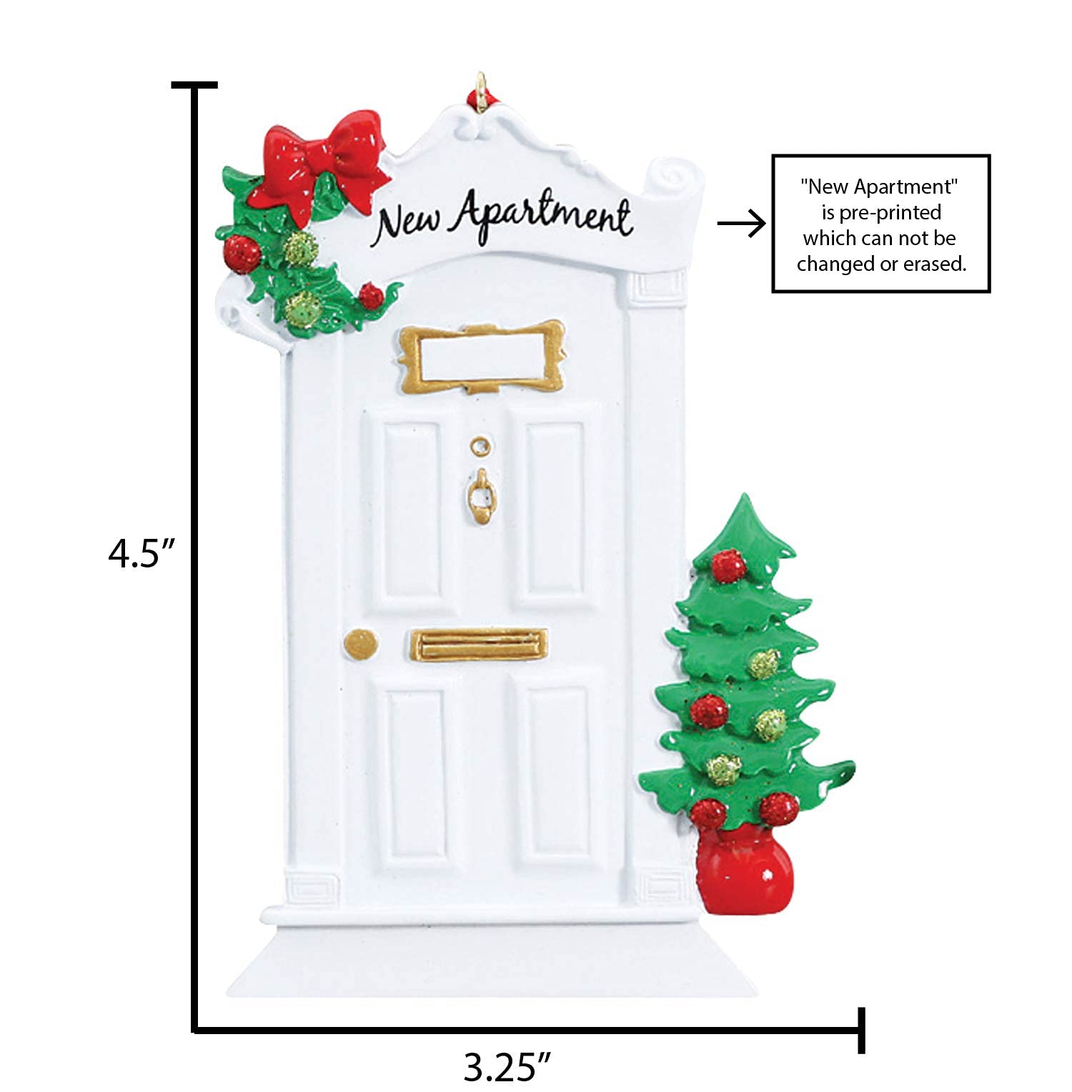 Personalized Housewarming Gifts for New Homeowners - First Home Christmas Ornament 2024, New Apartment Decor, Neighbor Welcome Gift - Perfect for Christmas Tree Decorations & Holiday Home Decor by Elves