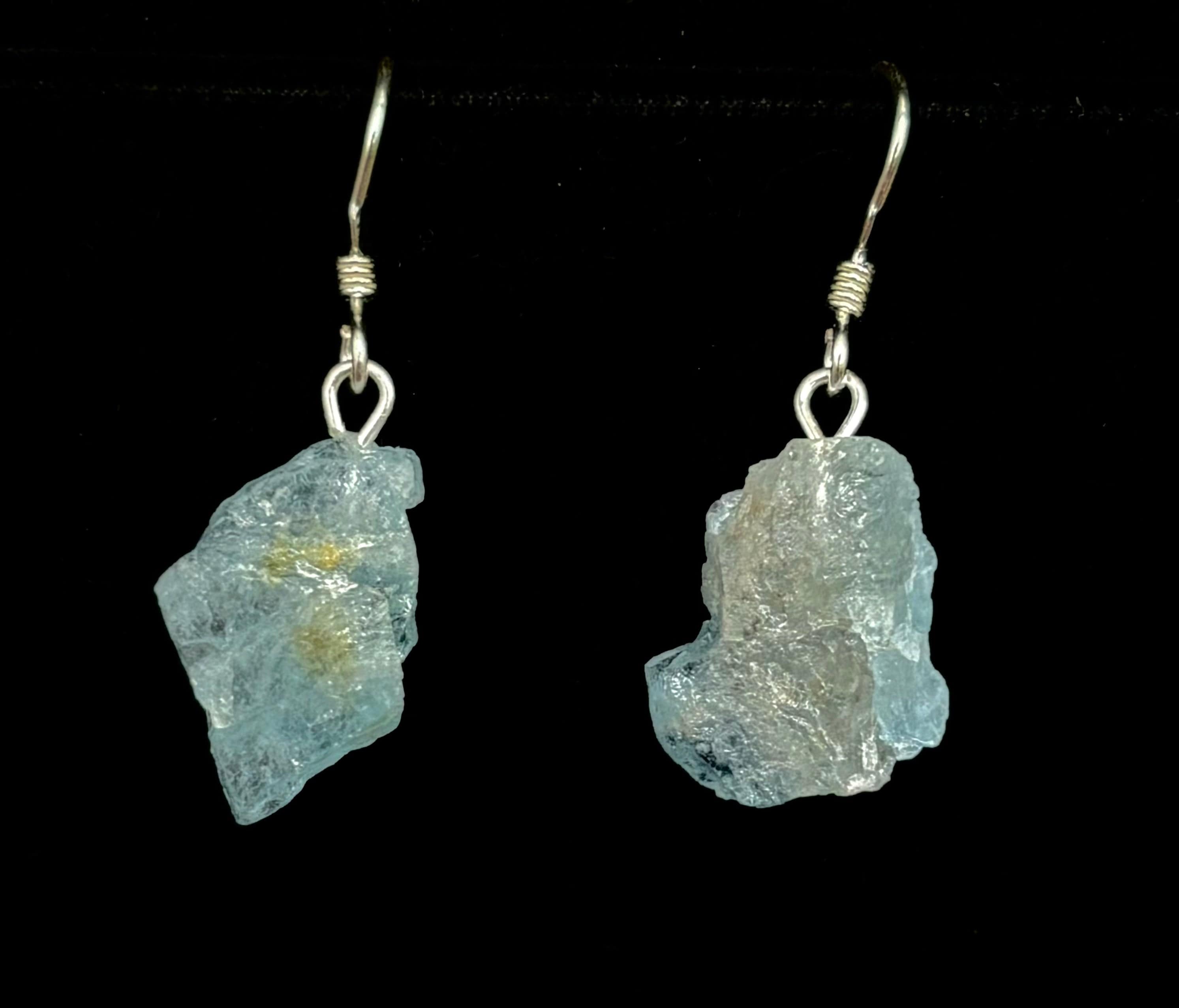 Aquamarine Sterling Silver Earrings for Women - Dainty Blue Gemstone Jewelry - Perfect for Weddings, Parties & Everyday Wear