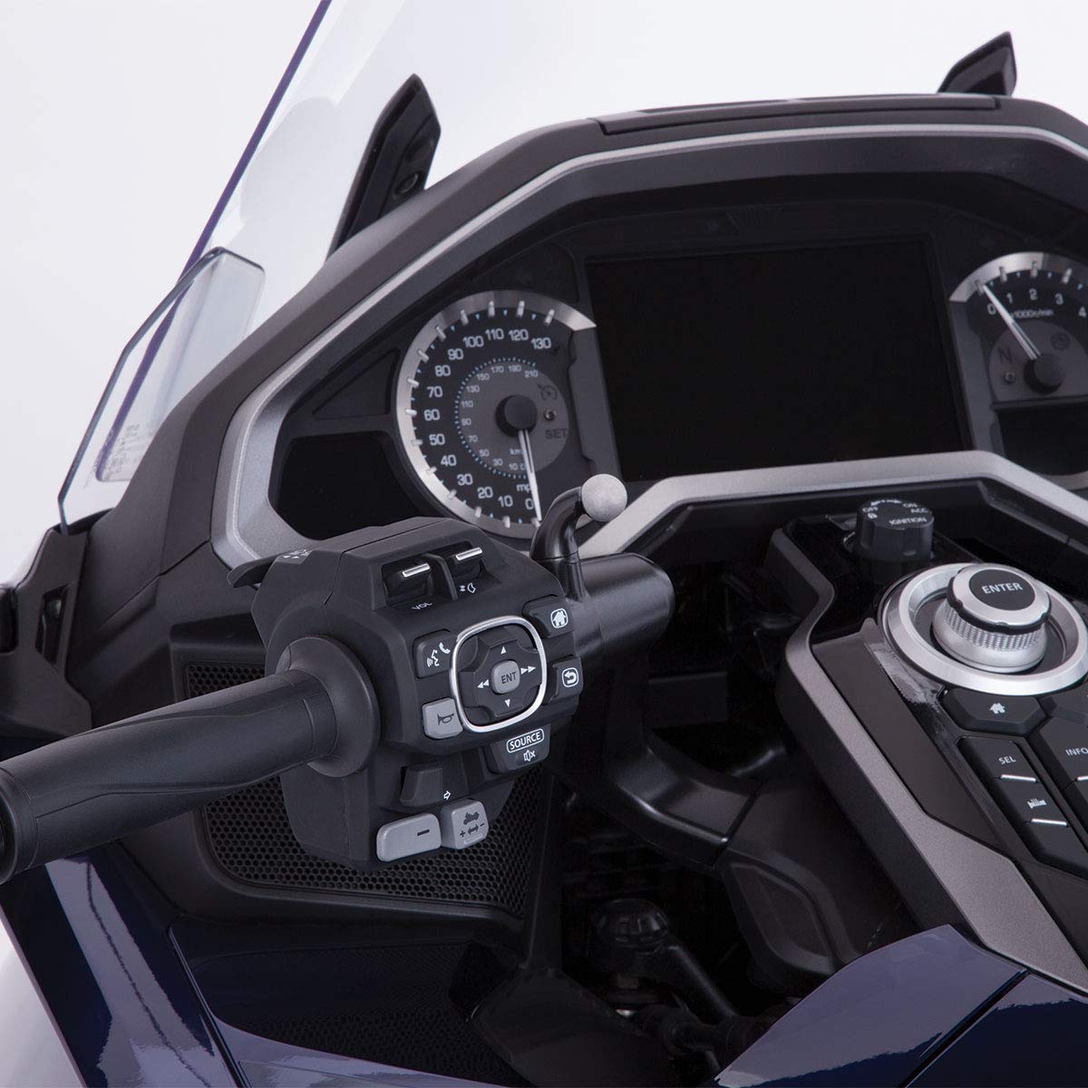 Goldstrike Big Ass Drink Holder (Black) for Honda Gold Wing - Left Side Accessory Mount | Heavy-Duty Cup Holder for Motorcycles | Perfect for Road Trips & Long Rides