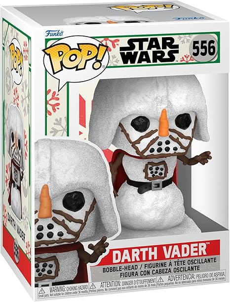 Darth Vader Funko Pop Star Wars Collectible Figure - Holiday Edition 556 | Perfect Gift for Star Wars Fans & Holiday Decor