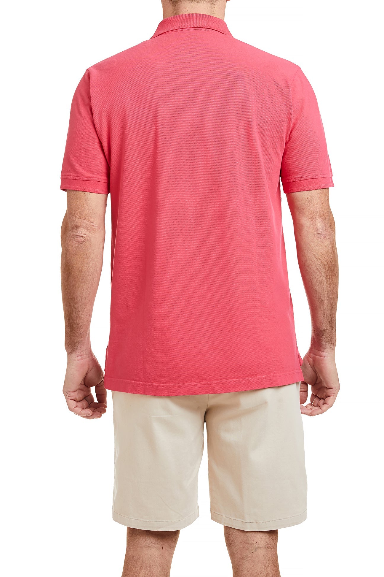 Men's Onshore Polo Shirt - Sunset Red Color, Casual Short Sleeve Golf Shirt for Men | Perfect for Golf, Office Wear & Summer Outfits