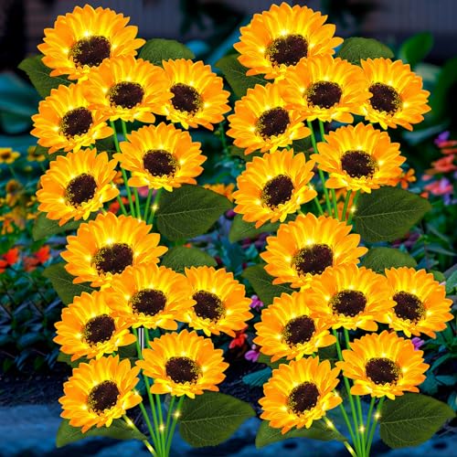 Solar Sunflower Lights