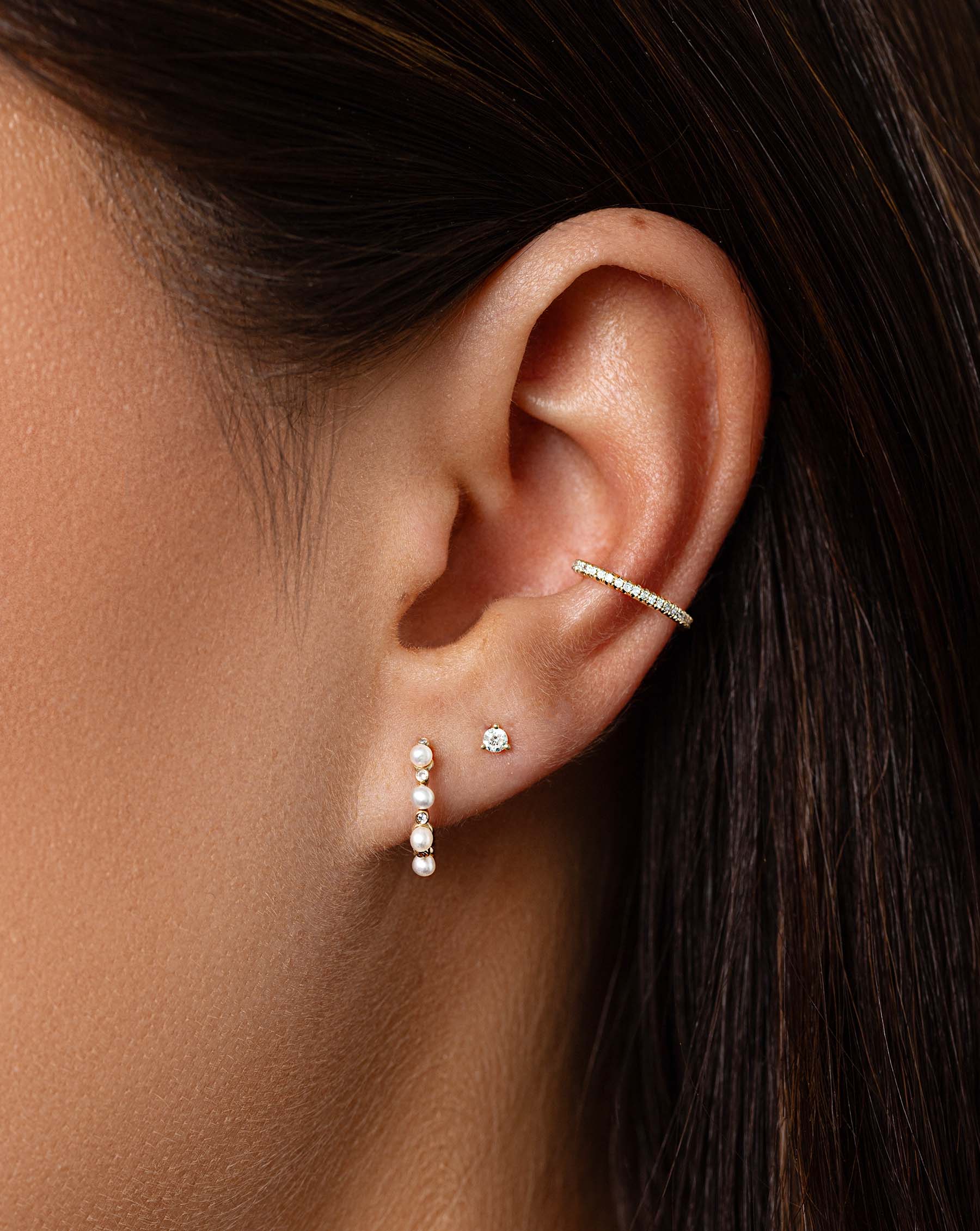 Diamond Ear Cuff for Women - Elegant Non-Piercing Ear Cuff Jewelry for Everyday Wear & Special Occasions