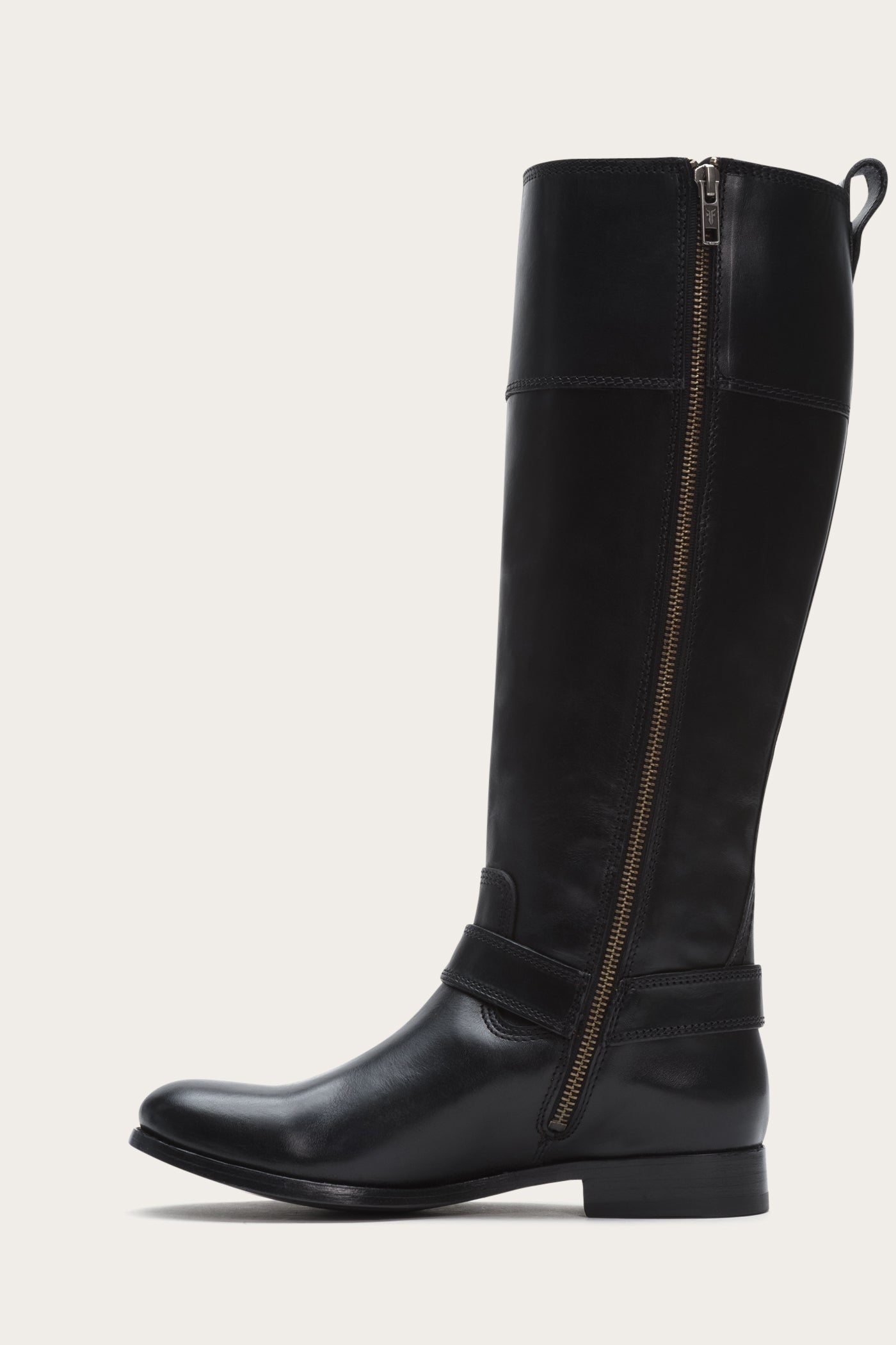 Melissa Harness Inside Zip Wide Calf Boots - Pre-Owned Vintage Leather Ankle Boots for Women - Perfect for Casual Outfits, Fall Fashion & Night Out
