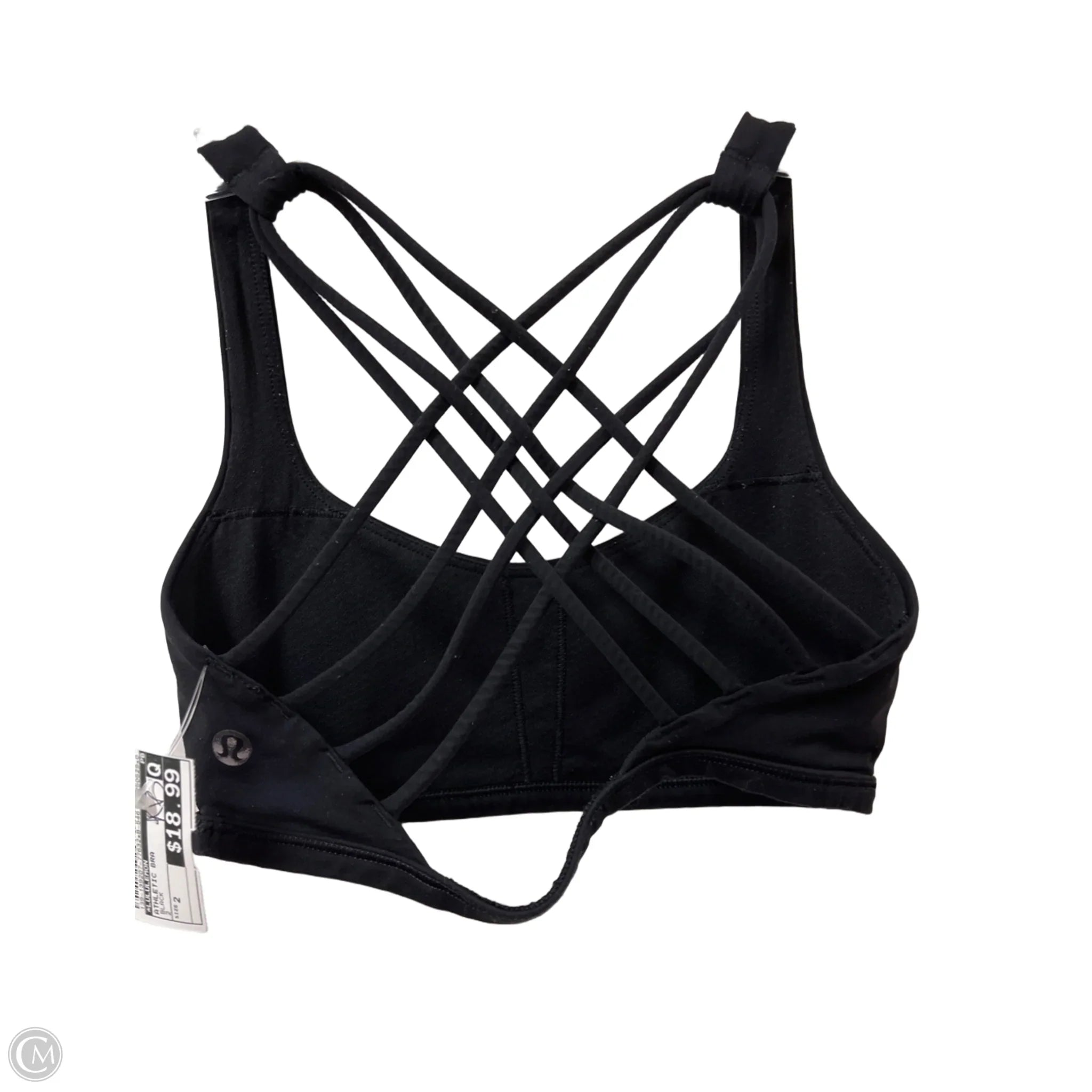 Lululemon Black Athletic Sports Bra Size 2 - High Support Workout Bra for Running, Yoga & Gym
