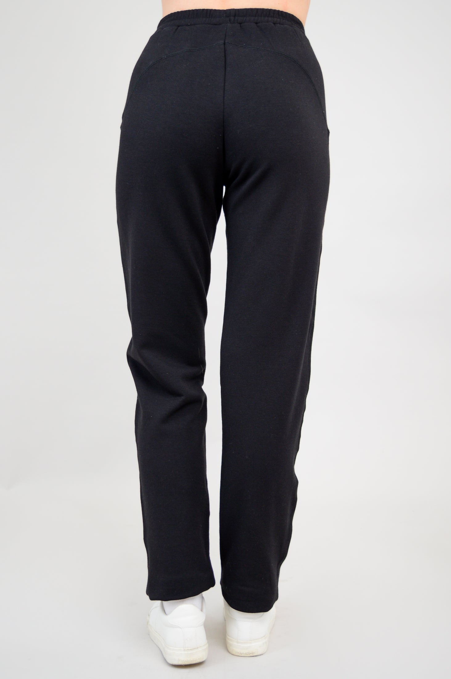 Christine Women's Bamboo Fleece Pants - Soft & Comfortable Black Lounge Pants for Relaxing at Home, Yoga & Sleepwear