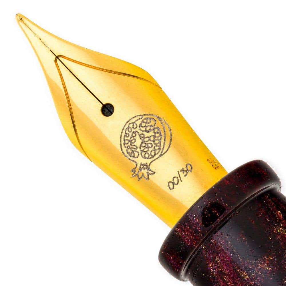 Tailored Pen Company × @micahfinds Pomegranate Fountain Pen - Premium Writing Instrument for Calligraphy, Journaling & Gift Giving - Elegant Red Design for Professionals & Pen Enthusiasts