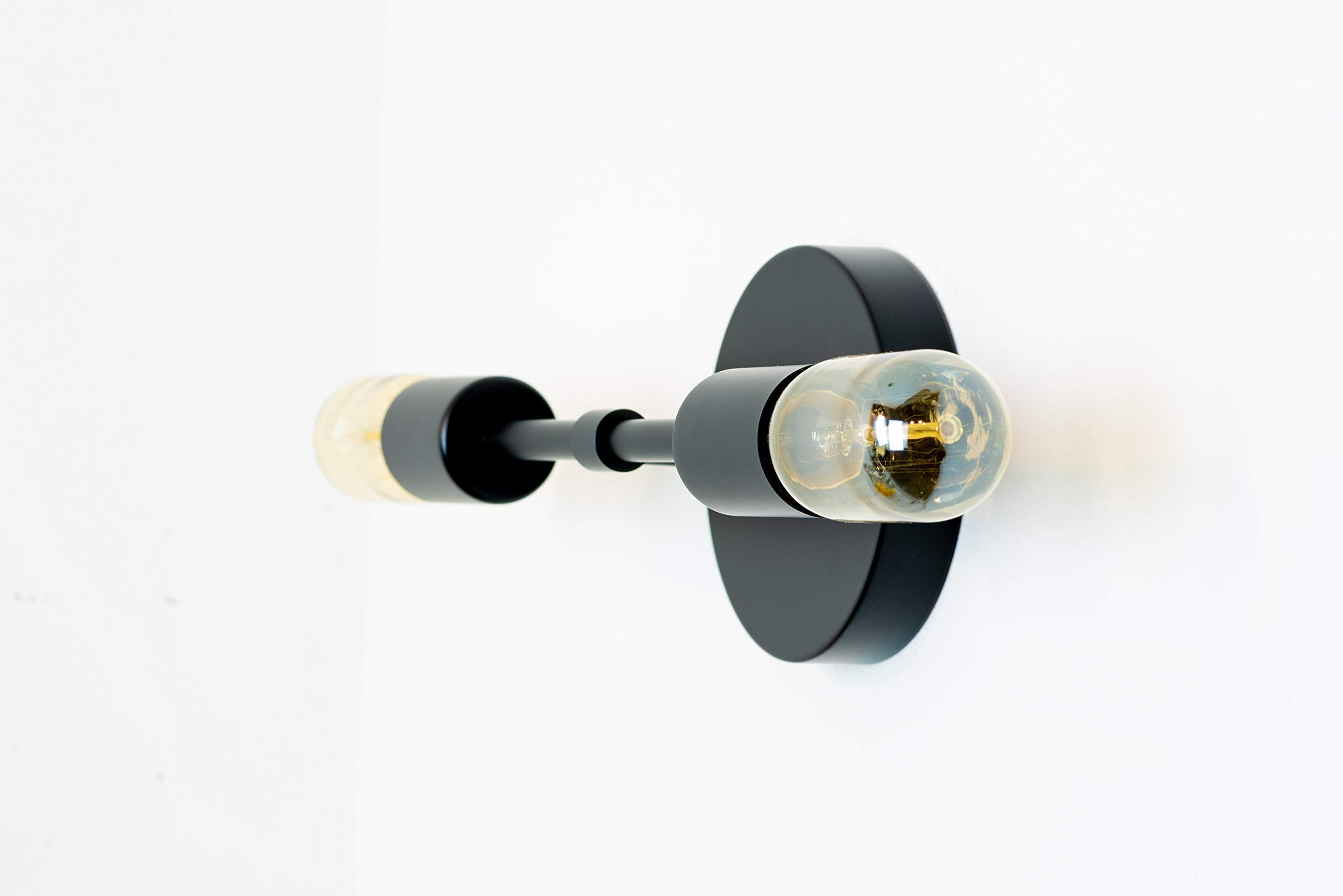Modern Matte Black Vanity Light for Bathroom - Sleek Wall Mounted Mirror Lighting Fixture - Perfect for Makeup Vanity, Dressing Room & Spa Decor