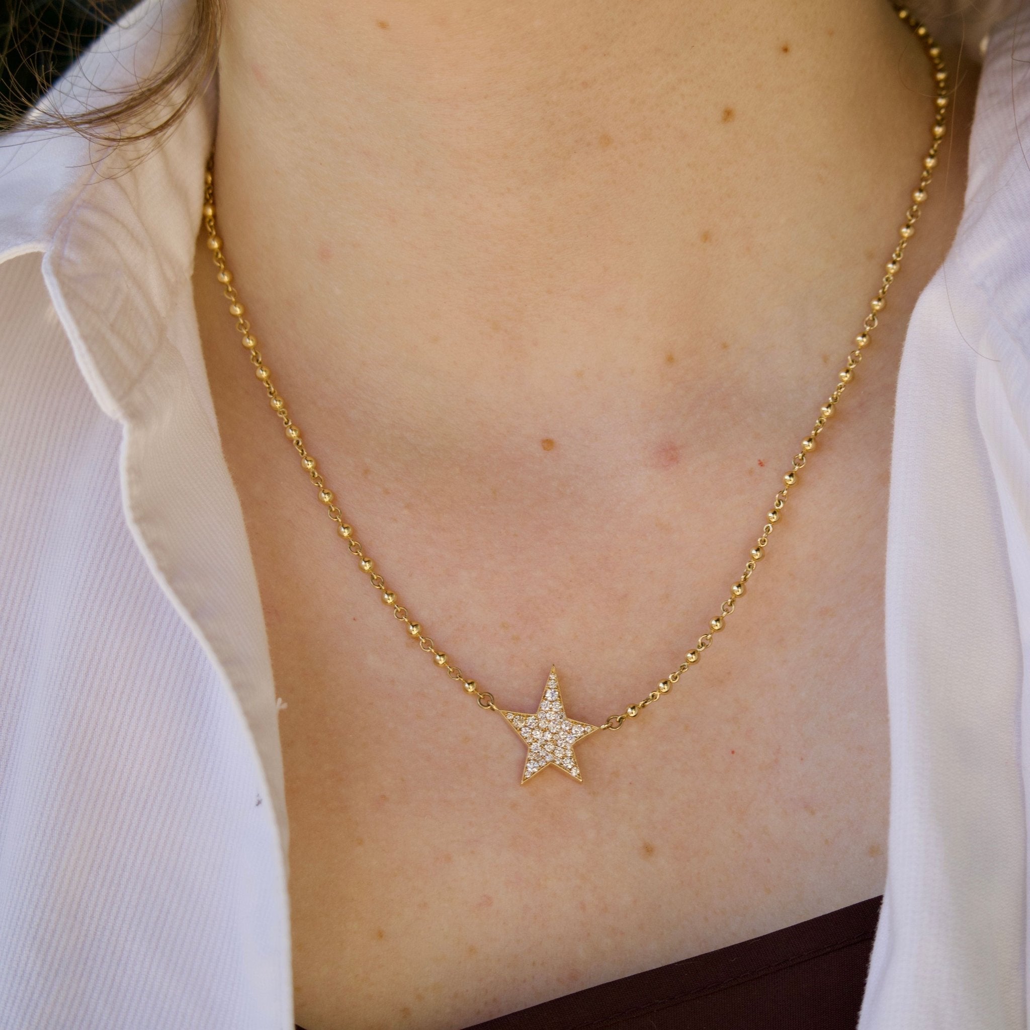 Single Stone Small Cobblestone Kinsley Necklace - Elegant Minimalist Dainty Pendant for Women | Perfect for Everyday Wear, Date Nights & Special Occasions