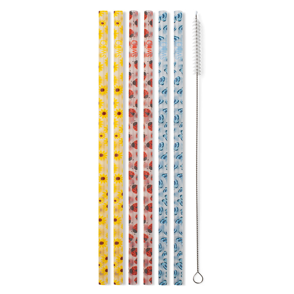 Eco-Friendly Reusable Straw Set - BPA-Free Stainless Steel Drinking Straws for Smoothies, Iced Coffee & Cocktails - Perfect for Picnics, Travel & Home Use