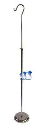 MS10RT Adjustable Chrome Mannequin Stand with 8
