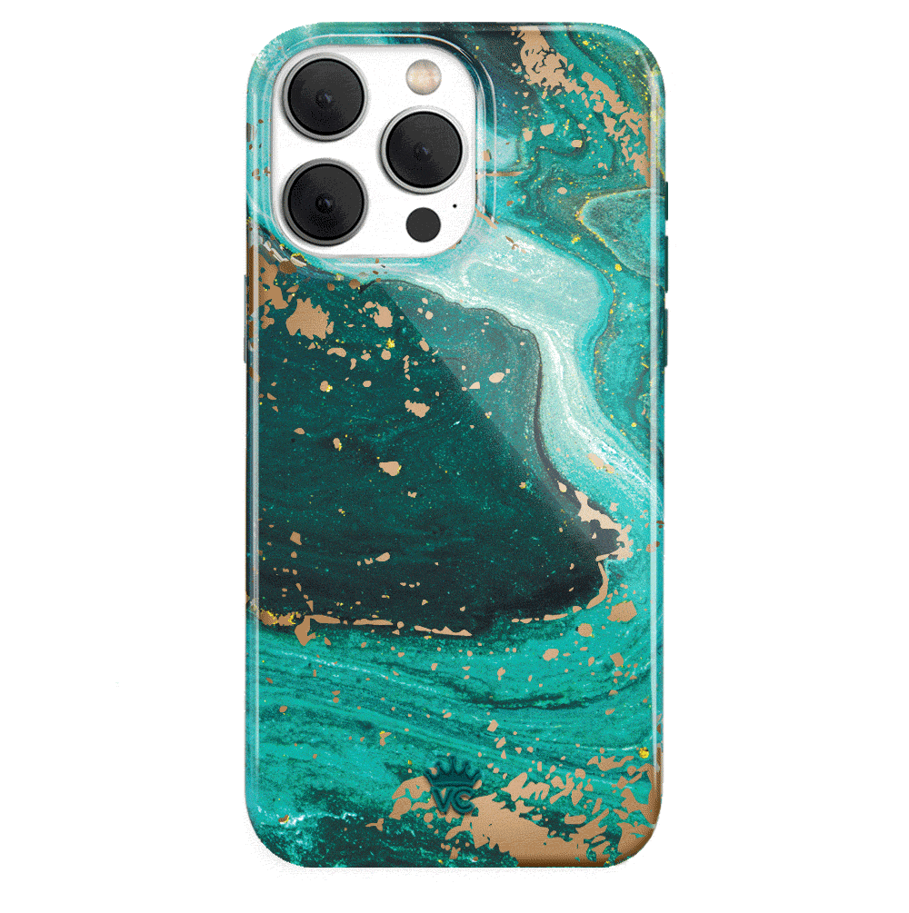 Premium Emerald Marble iPhone Case - Elegant Protective Cover for iPhone [Model] - Perfect for Daily Use, Travel & Gifting