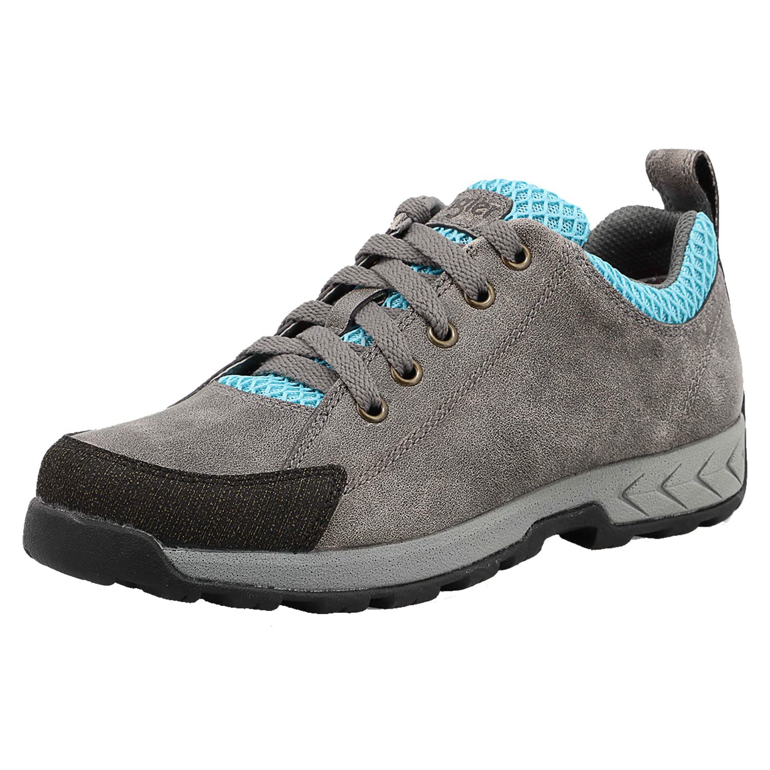 Wrangler Trail Hiker Low Hiking Shoes for Women - Durable Rubber Outsoles, Compression-Molded EVA Midsoles & Leather Toe Caps - Comfortable Outdoor Walking & Light Trekking Footwear for Hiking, Camping & Trail Adventures