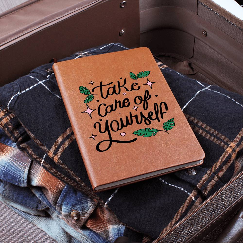Self Journal Vegan Leather Planner - Daily Gratitude & Goal Setting Notebook for Productivity & Self-Care | Perfect for Work, School & Personal Development