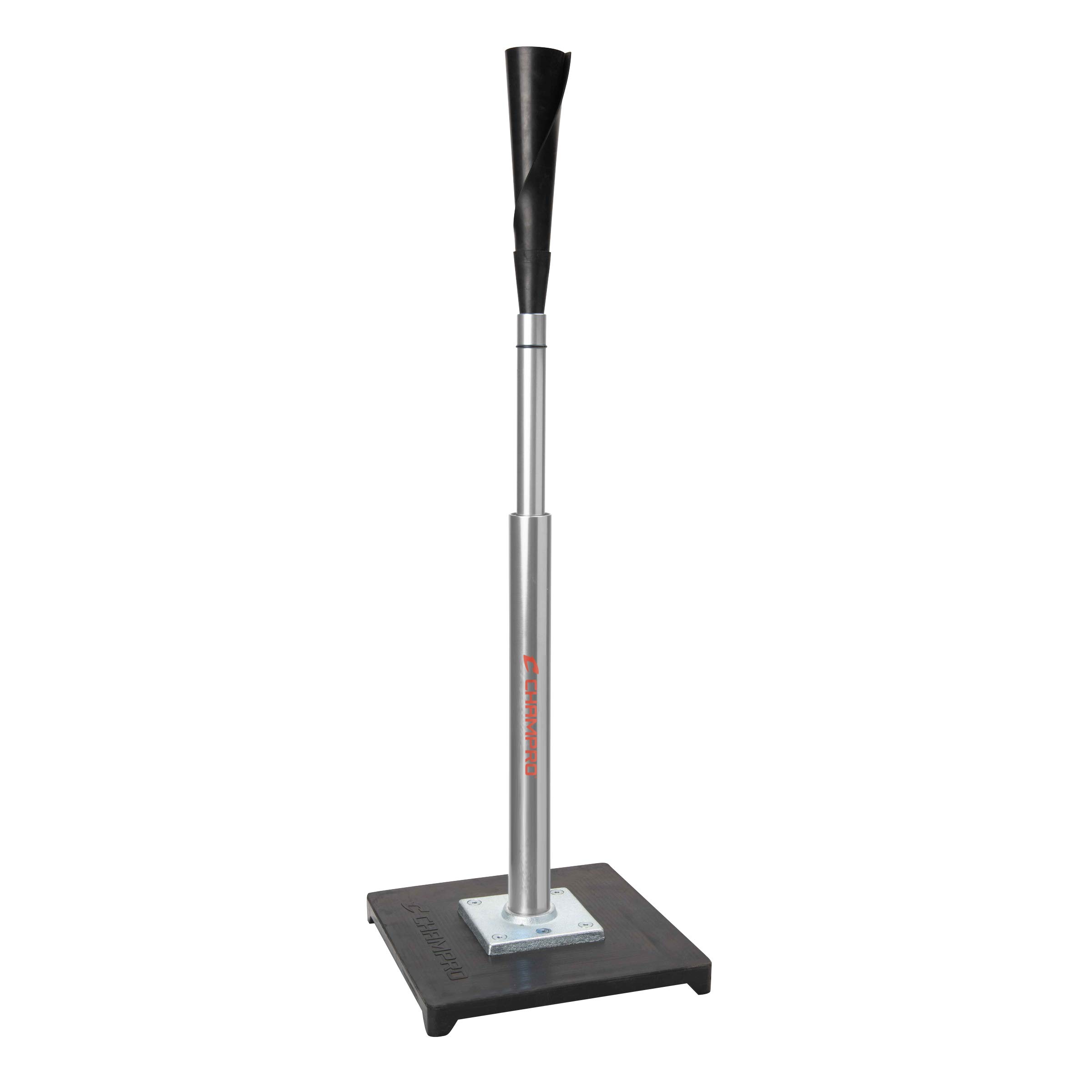 Champro Brute 2 Adjustable Batting Tee - Professional Baseball & Softball Training Equipment with Ultra-Flexible Rubber Top & Weighted Base | Perfect for Hitting Practice, Backyard Drills & Team Training Sessions