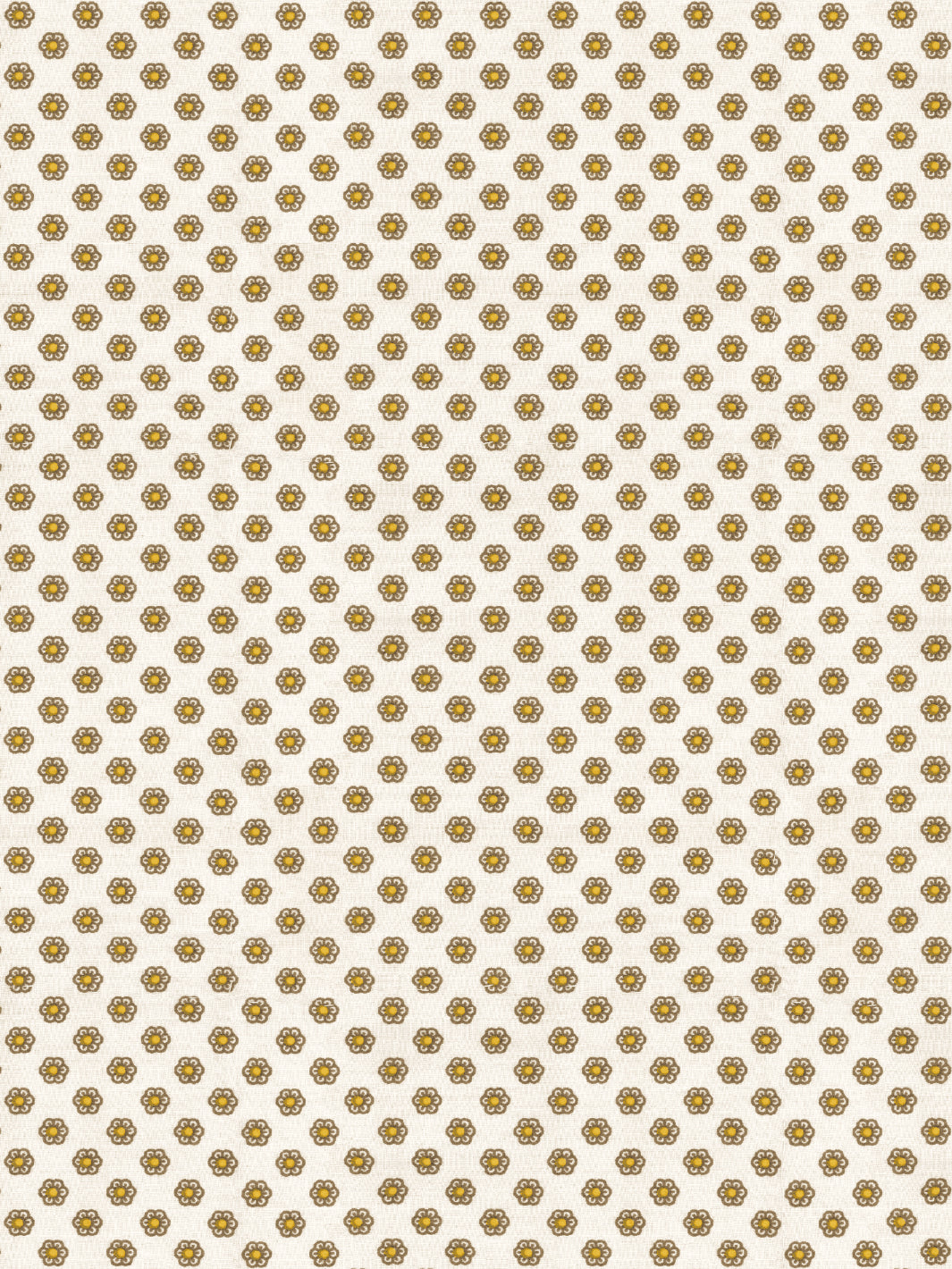 Chris Benz 'Ditsy Flower' Gold Wallpaper - Floral Peel and Stick Wallpaper for Bedroom, Nursery, or Home Decor