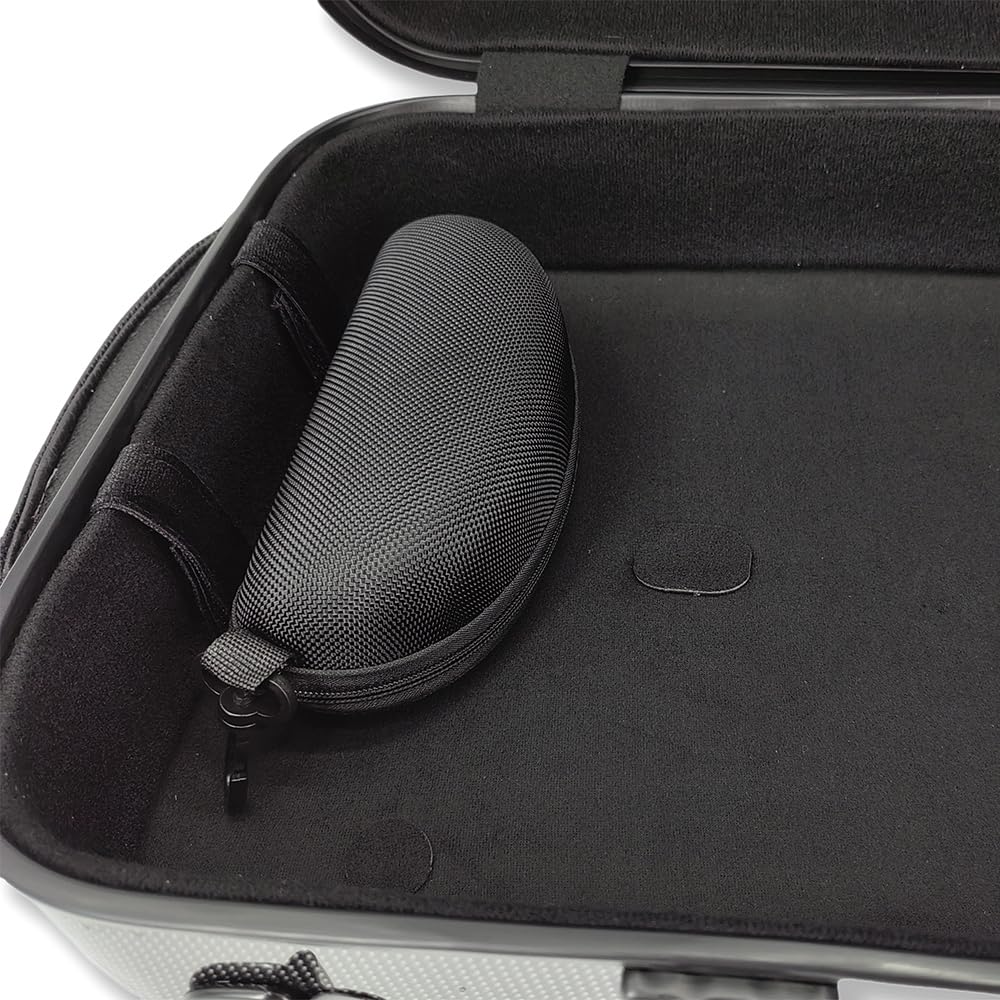 Premium 15-17 Inch Carbon Fiber Viola Case with Adjustable Neck Strap & Sheet Music Pocket - Durable Black Violin Case for Professional Musicians & Students - Perfect for Travel, Performances & Music Lessons