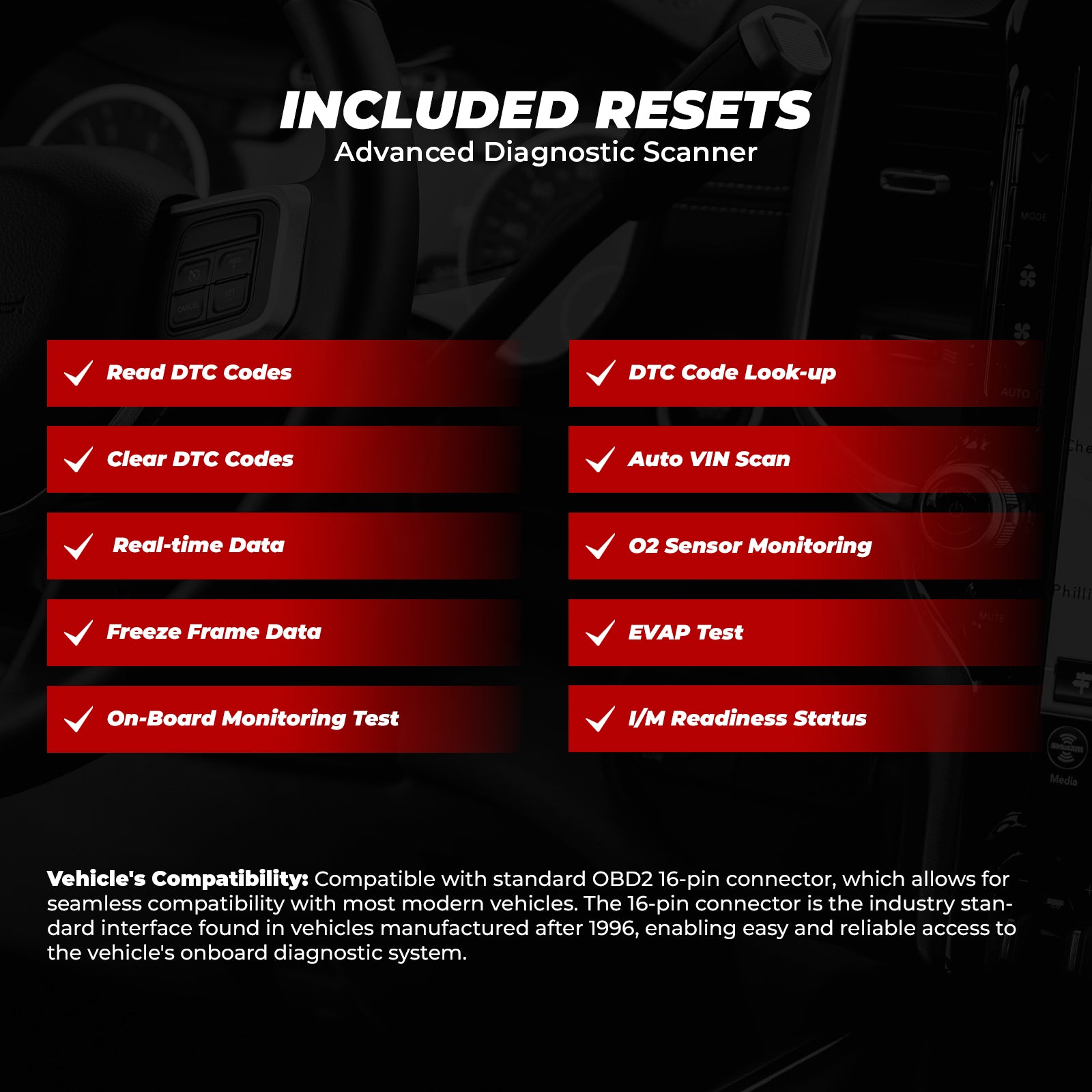 THINKSCAN PLUS S2 OBD2 Car Diagnostic Scanner - Check Engine, ABS & SRS Code Reader with 3 System Reset Functions | Professional Automotive Diagnostic Tool for Mechanics & DIY Enthusiasts | Perfect for Quick Vehicle Troubleshooting & Maintenance