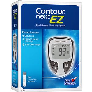 Contour Next EZ Blood Glucose Monitoring Kit - Non-Pump Compatible | Accurate Diabetes Testing for Home & Travel Use