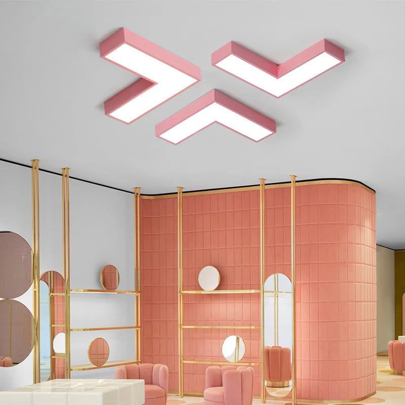 Tetris Arrows LED Wall and Ceiling Lights - Modern Geometric Lighting for Bedroom, Living Room & Game Room Decor