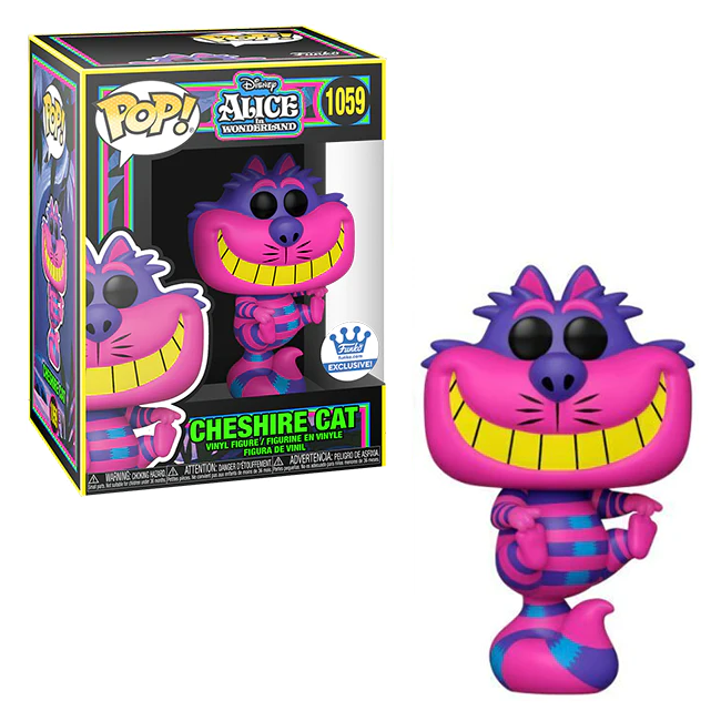 Funko Pop! Alice in Wonderland: Cheshire Cat Blacklight Glow Vinyl Figure #1059 - Collectible Disney Movie Merchandise for Home Decor & Pop Culture Fans