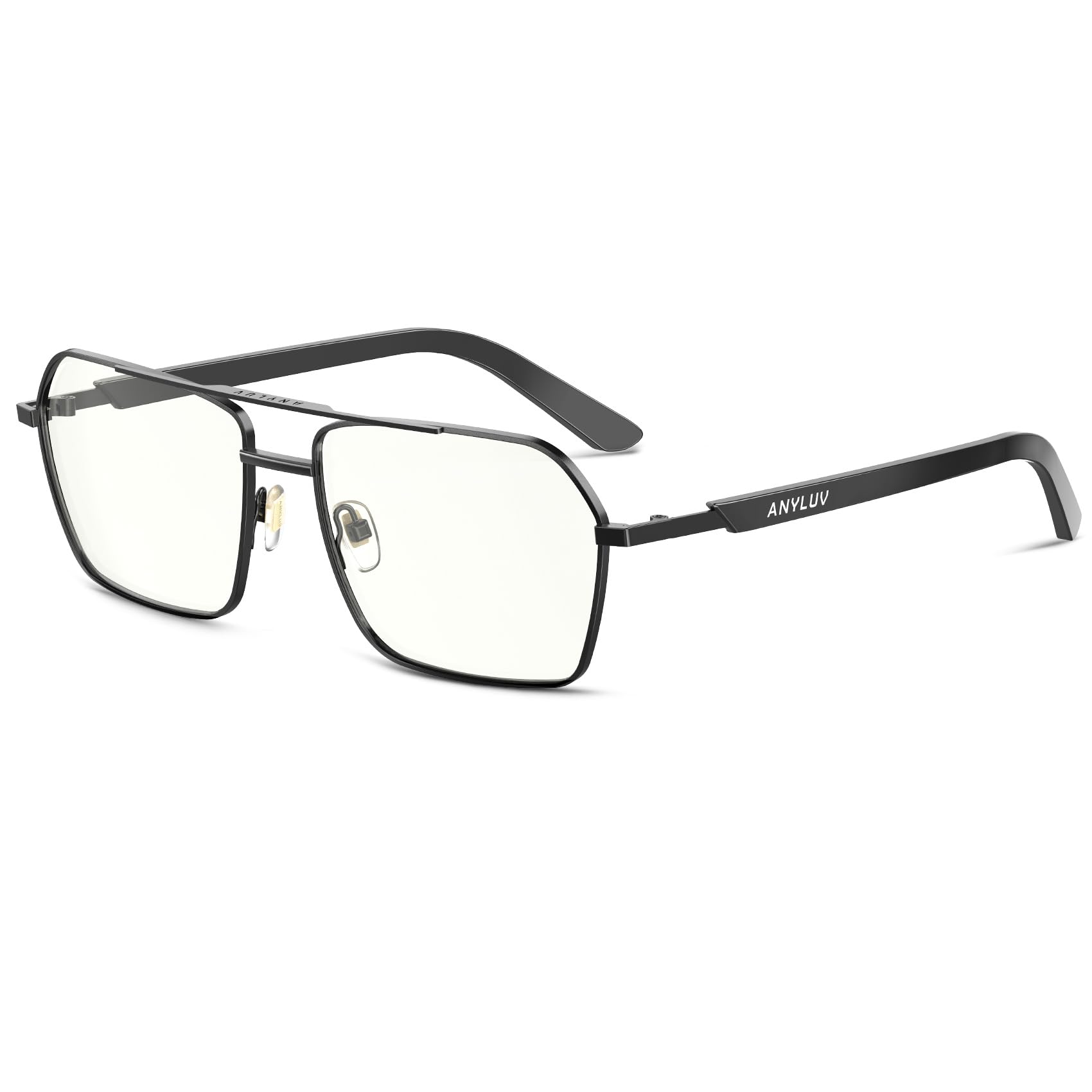 ANYLUV Blue Light Blocking Glasses for Men & Women - Upgraded Anti-Eyestrain Computer Gaming Glasses with Lightweight Frame - Perfect for Office Work, Gaming & Screen Time