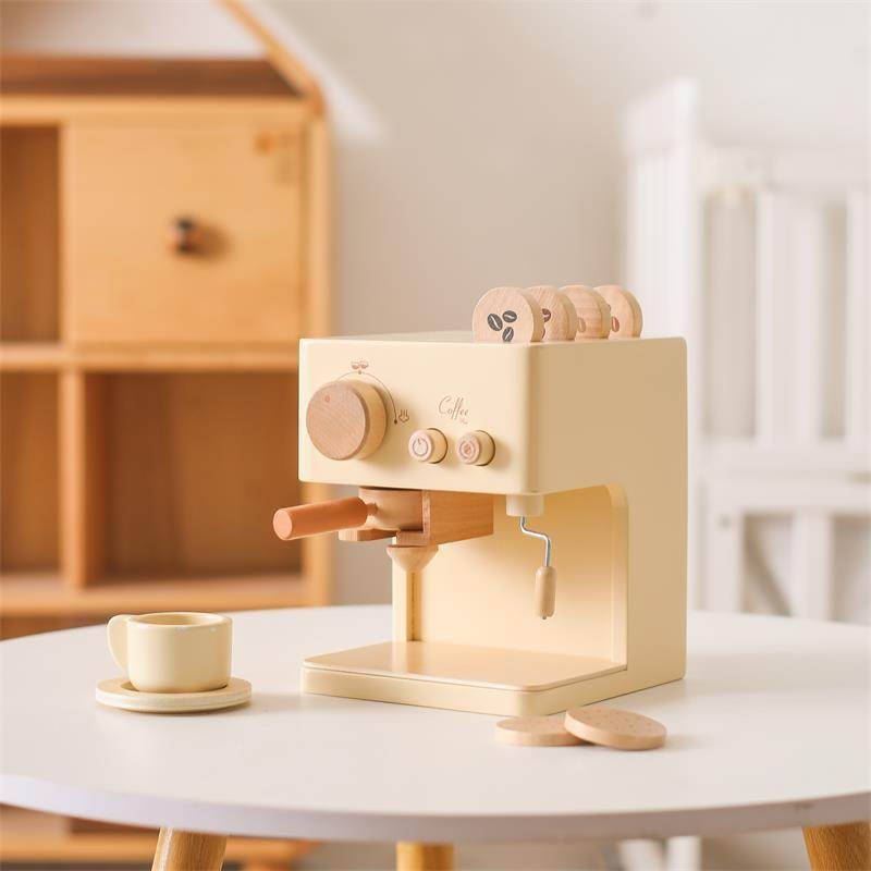 Wooden Coffee Machine Puzzle Toy for Kids - Educational STEM Building Kit for Parent-Child Bonding | Fun Learning Activity for Toddlers & Preschoolers | Perfect for Birthday Gifts & Classroom Play