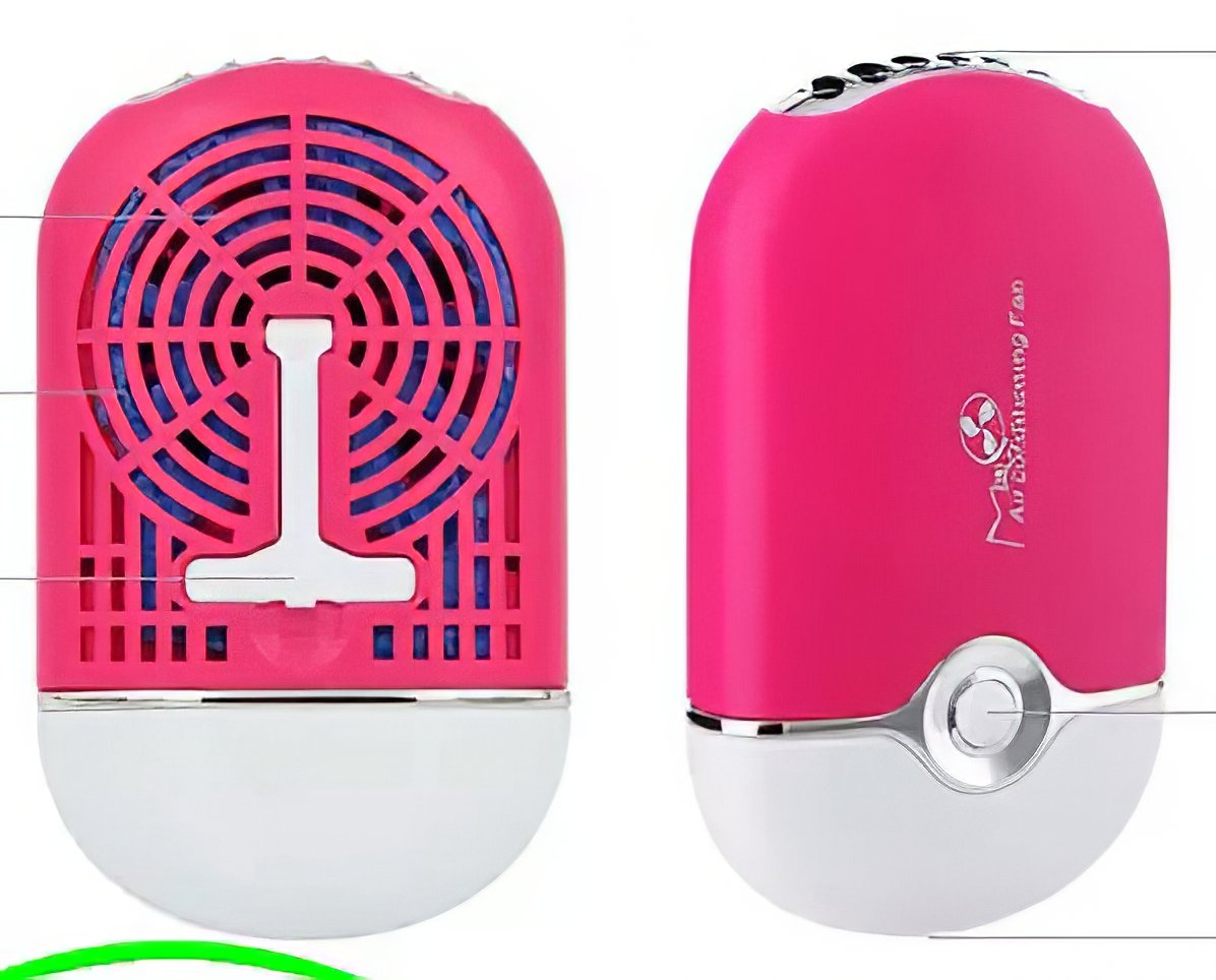 Rechargeable Mini Fan for Eyelash Extensions - Portable USB Cooling Fan for Makeup Artists, Salons & Home Use