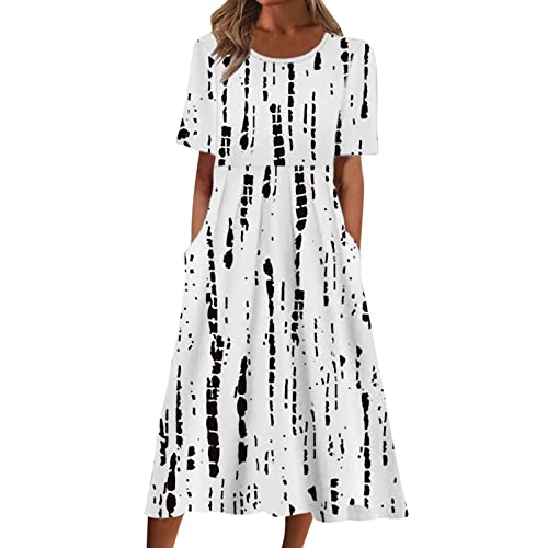Women's Casual Summer Beach Sundress - Sleeveless Long Maxi Dress with Pockets (Black, Size S) | Perfect for Vacations, Pool Parties & Tropical Getaways