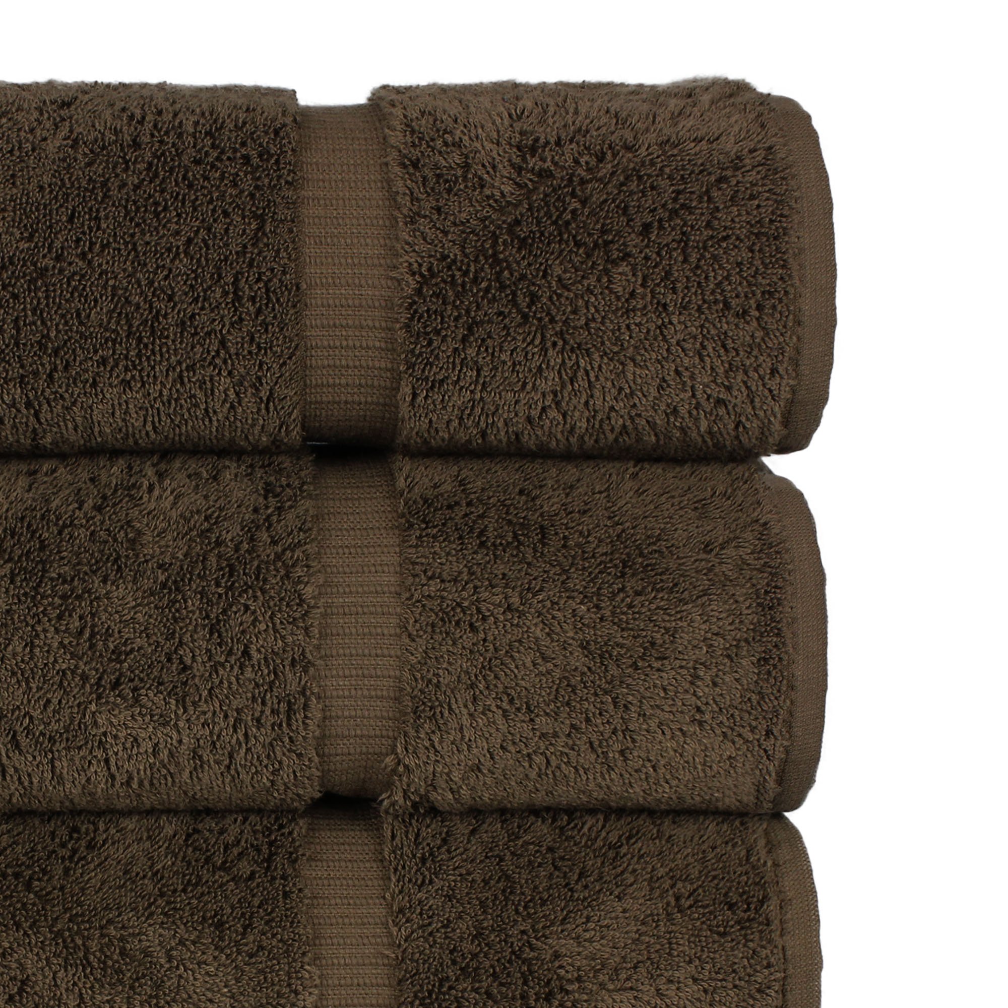 Premium 100% Cotton Turkish Bath Towels Set of 4 - Soft & Absorbent Cocoa Color 27x54 Inch | Luxury Bathroom Linens for Spa, Beach & Home Use