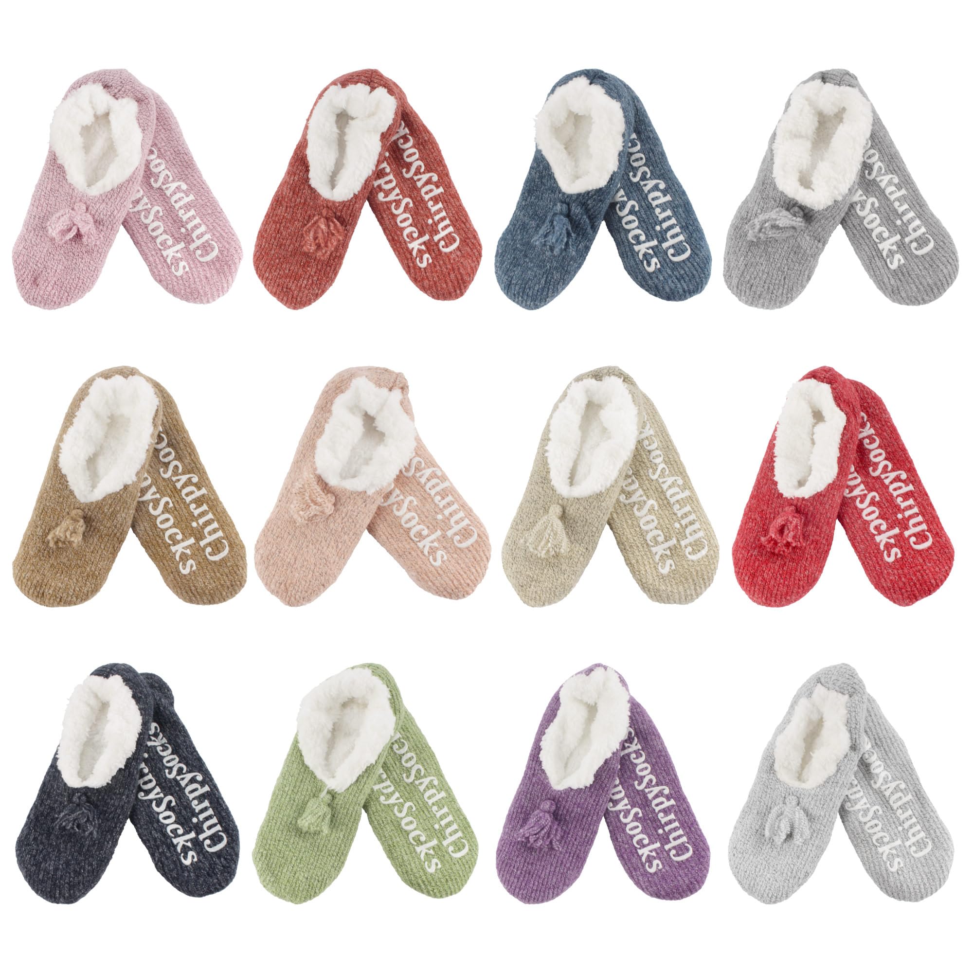 BambooMN Women's Soft Warm Cozy Knit Slippers with Non-Slip Sole - Breathable Lined House Shoes for Indoor, Travel & Lounge Comfort - Perfect Gift for Her
