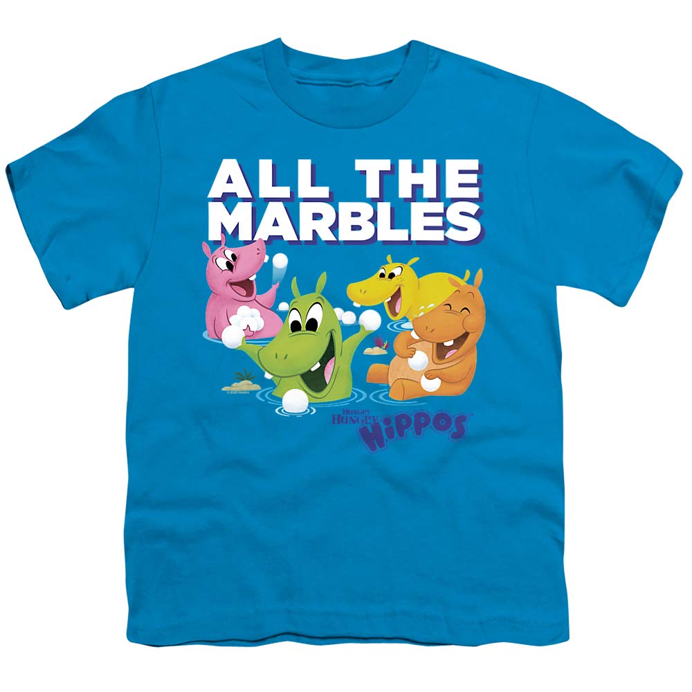 Hungry Hungry Hippos All The Marbles Unisex Youth T-Shirt | Fun Board Game Inspired Kids' Apparel | Perfect for Family Game Nights & Birthday Gifts
