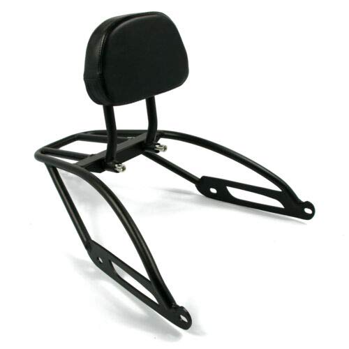 Harley Street 500 750 XG500 XG750 Motorcycle Passenger Backrest with Luggage Rack & Comfortable Sissy Bar Cushion Pad (2015-2016-2017 Models) - Perfect for Long Rides and Touring