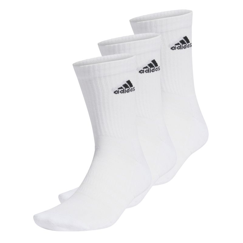 Adidas 3-Pack Cushioned Crew Socks for Men & Women - Comfortable Athletic Socks for Running, Gym & Everyday Wear