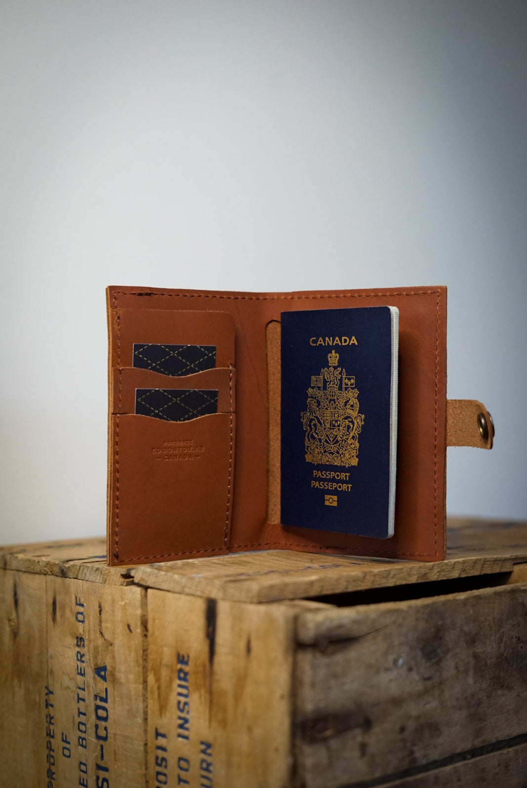 Premium RFID Blocking Passport Wallet - Genuine Timberjack Cedar Leather Travel Organizer for Secure Document Storage | Perfect for International Travel & Business Trips