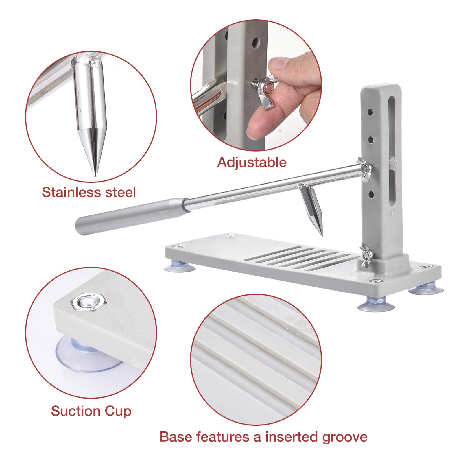 Premium Stainless Steel Oyster Shucker - Heavy Duty Adjustable Oyster Clam Opener Tool with Ergonomic Handle for Restaurants, Seafood Lovers & Home Use - Perfect for Buffets, Dinner Parties & Gifts (Alloy Steel)