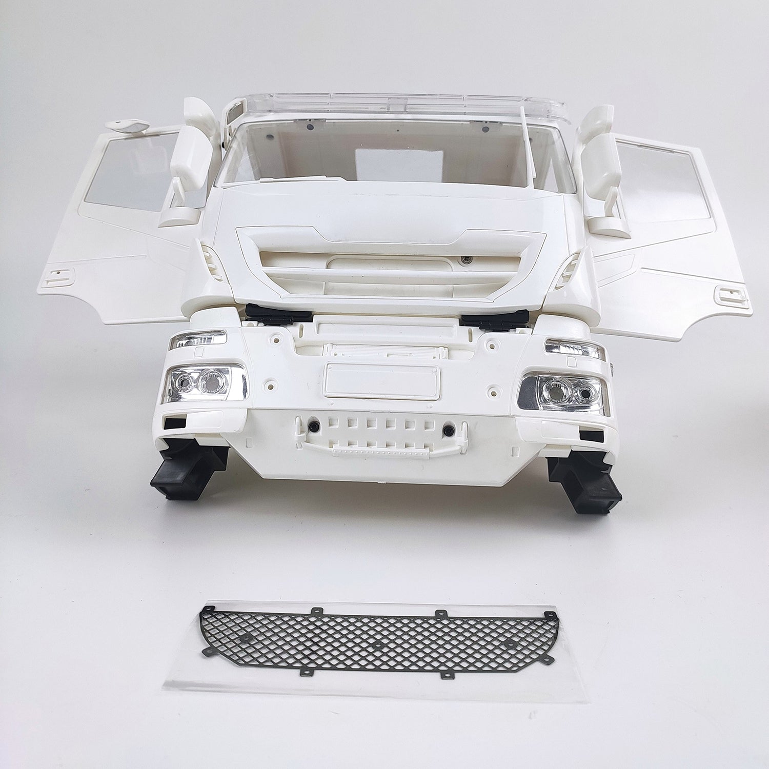 1/14 TAMIYA RC Truck Dumper Plastic Car Shell with Interior Spare Parts - DIY Radio Control Tipper Model Car Accessory for Off-Road Play & Collection