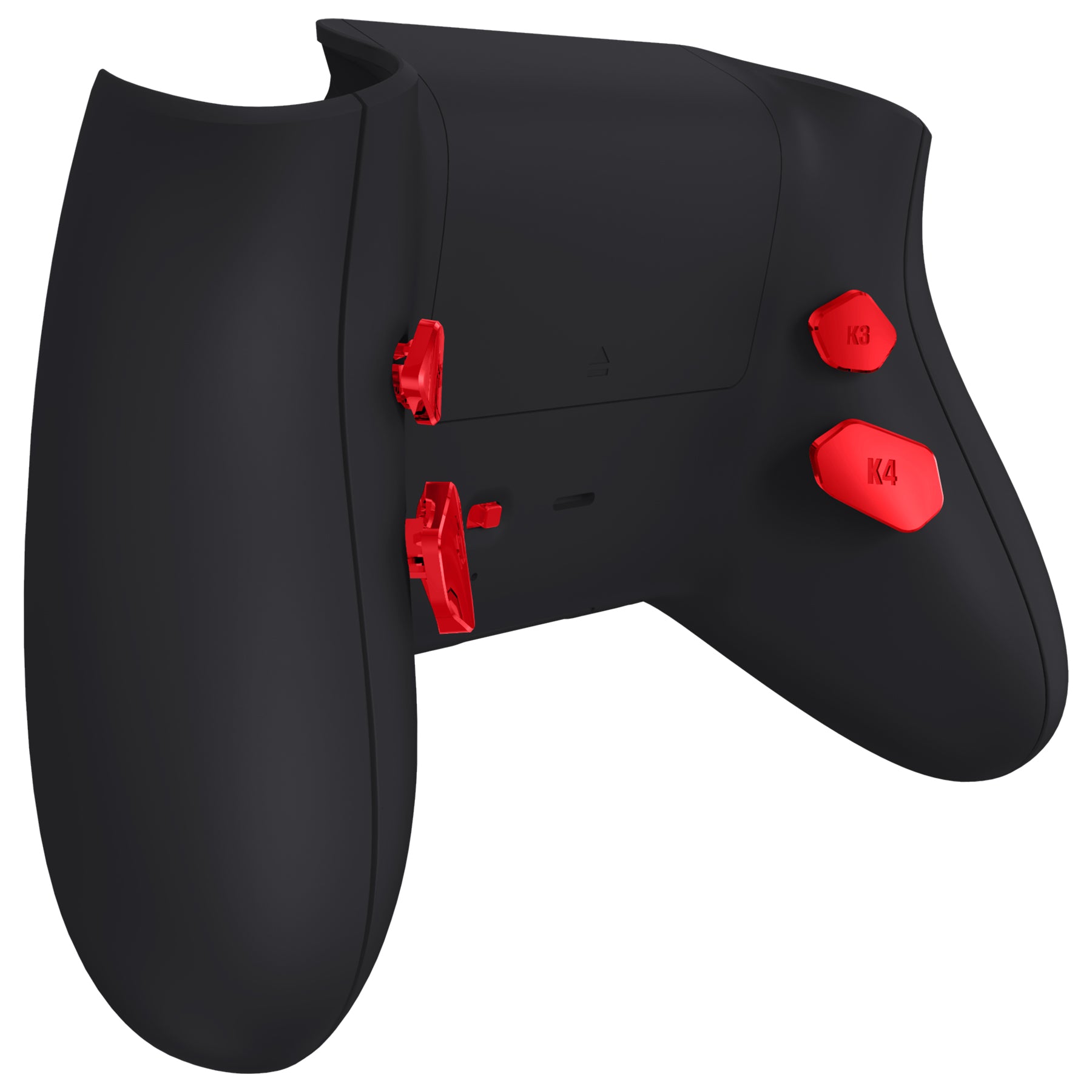 eXtremeRate Chrome Red Replacement Back Buttons & Toggle Switch for Xbox Series X/S Controller - K1 K2 K3 K4 Paddles | Remappable Gaming Accessories (DX3D4003) | Perfect for Competitive Gaming & Custom Controller Setup