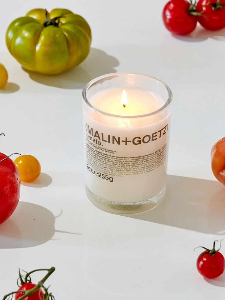 Malin + Goetz Tomato Scented Candle - Natural Soy Wax Aromatherapy Candle for Home, Office & Spa - Relaxing Fragrance for Stress Relief & Mood Enhancement