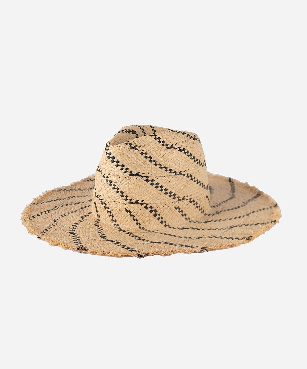 Gemma Wide Brim Straw Hat for Women - Summer Beach Sun Hat with UPF 50+ Protection - Perfect for Vacation, Pool Party, and Outdoor Activities