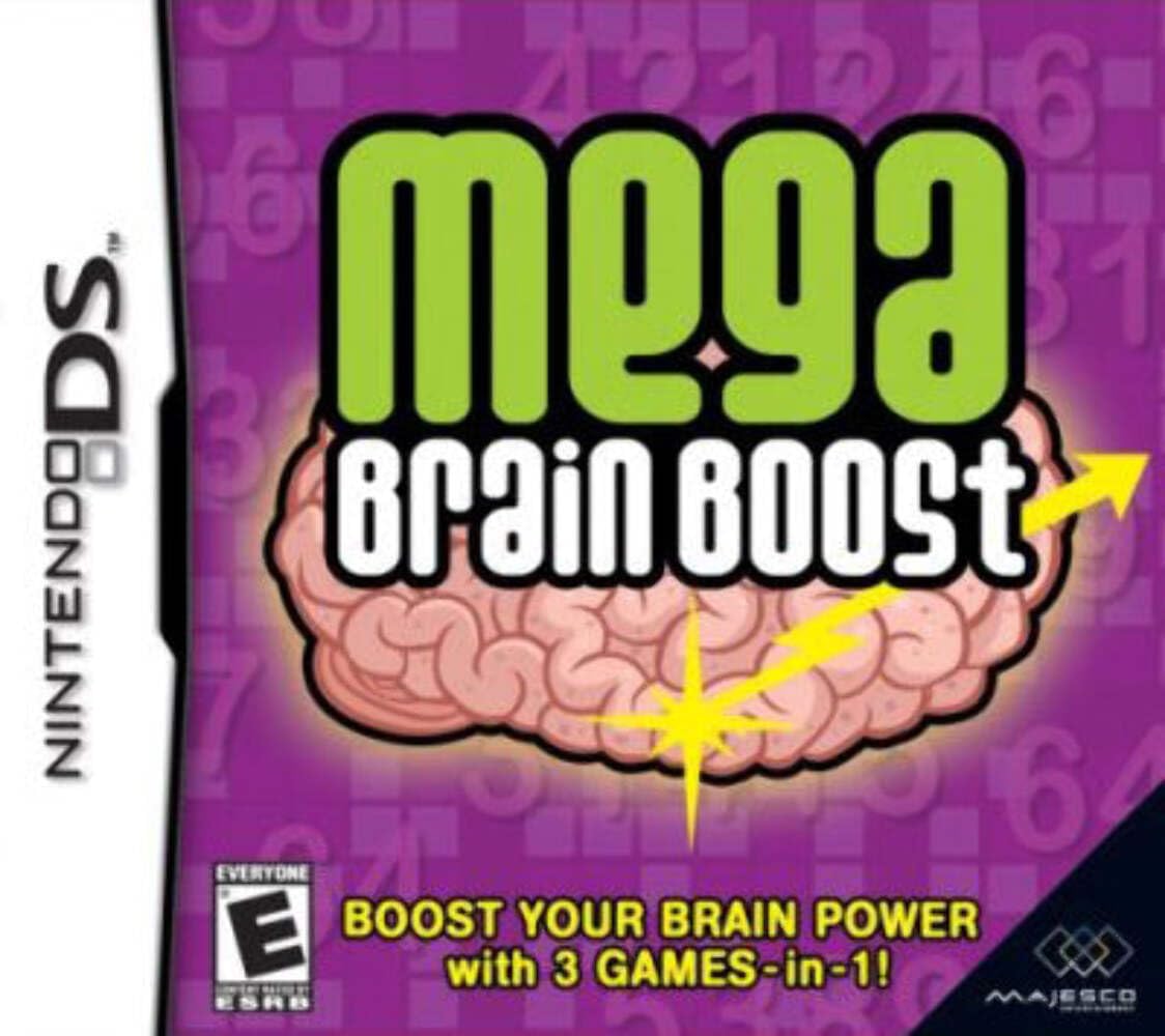 Mega Brain Boost - Brain Training Game for Nintendo DS - Improve Memory & Focus with Fun Puzzles & Challenges - Perfect for Kids & Adults