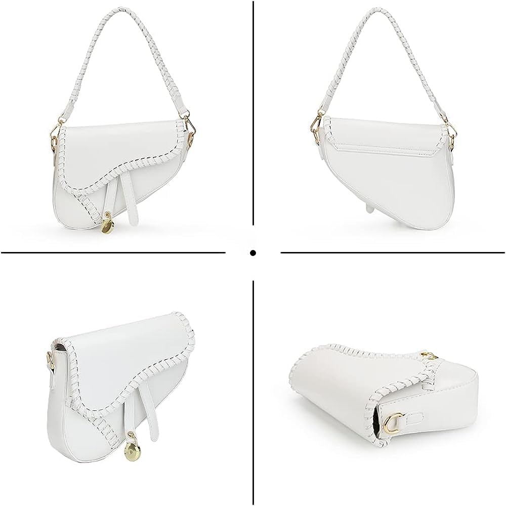 Vintage Saddle Shoulder Bag - Retro Crossbody Satchel for Women, Daily Use