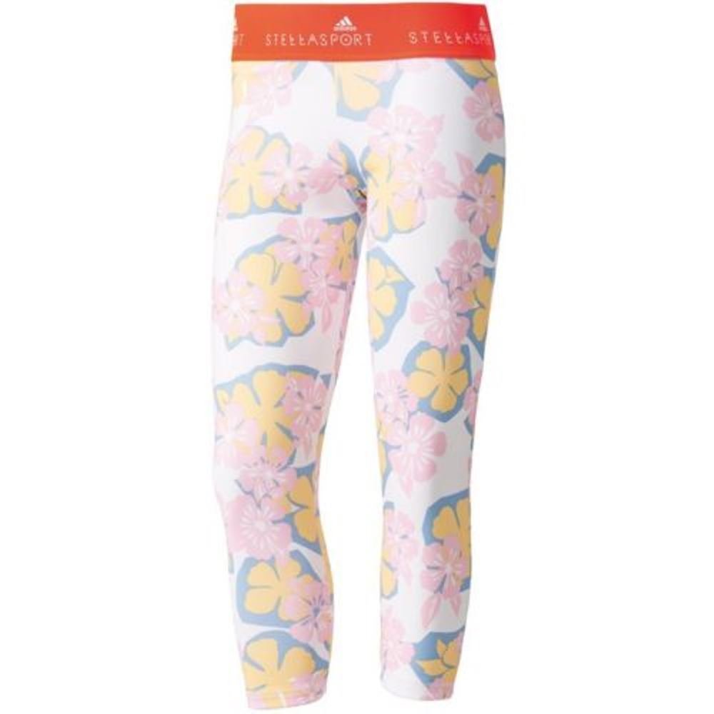 Adidas Women's AZ7770 Stellasport 3/4 Hawaii Tights - Medium, Multi-Color - Perfect for Yoga, Running & Gym Workouts