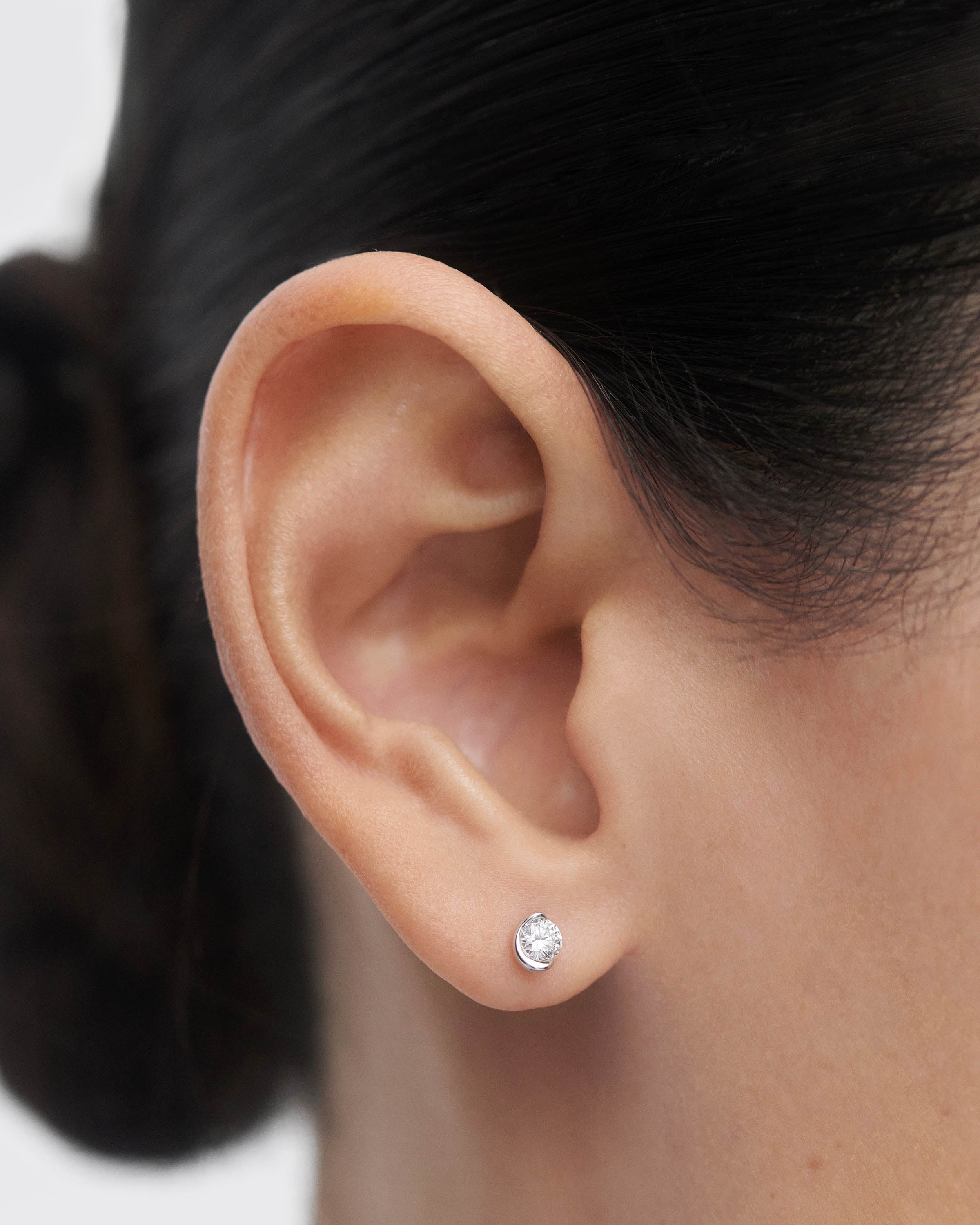 Delia Diamond White Gold Stud Earrings for Women - Elegant & Timeless Jewelry for Weddings, Parties & Everyday Wear