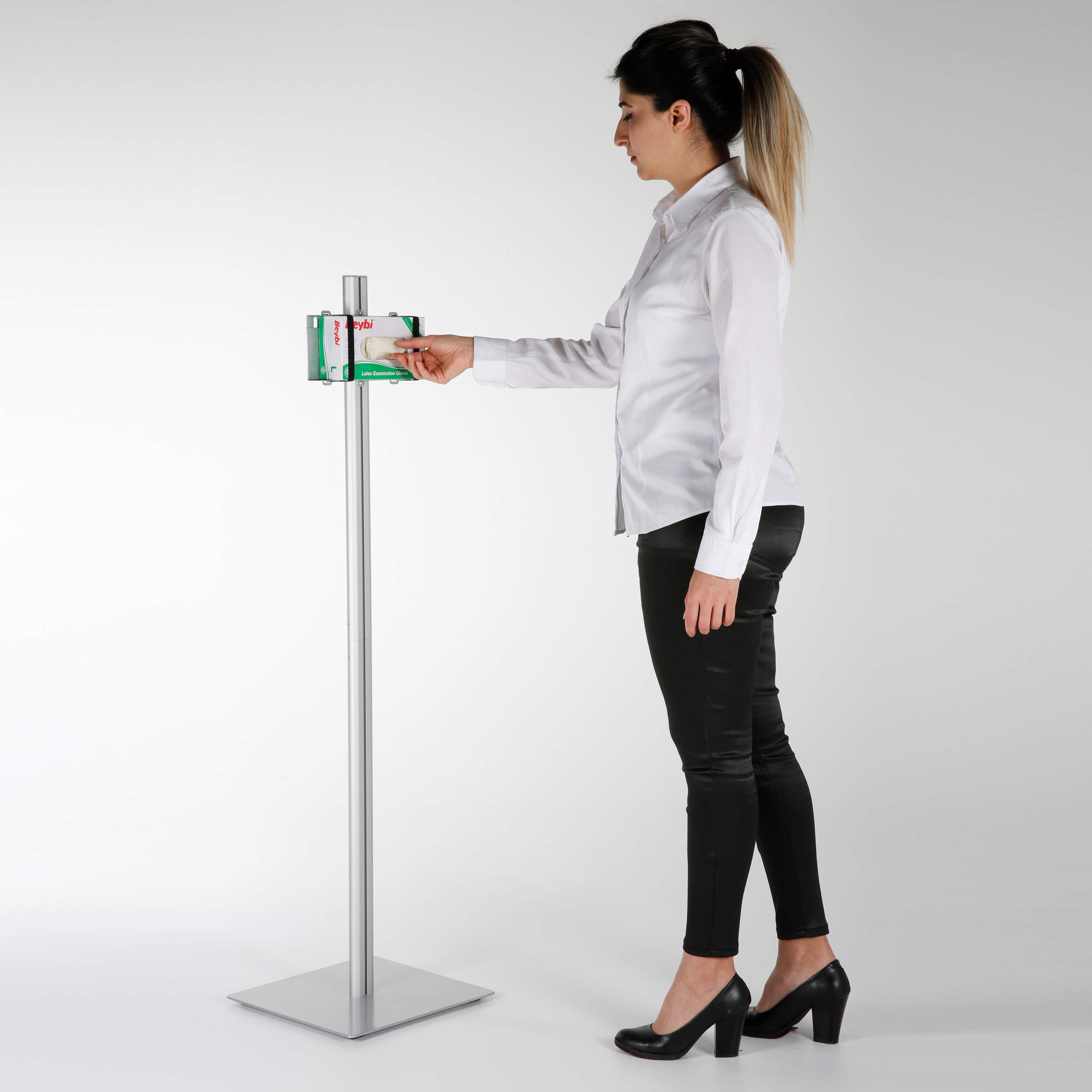 Universal Floor Stand Display for Healthcare Products - Medical Face Masks, Disposable Gloves & Facial Tissues - Perfect for Hospitals, Clinics, Restaurants & Retail Stores
