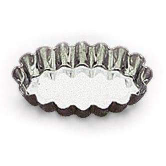 Premium Fluted Oval Heavy Tin Molds for Baking - Perfect for Petit Fours, Cakes & Pastries - Ideal for Home Bakers & Professional Chefs