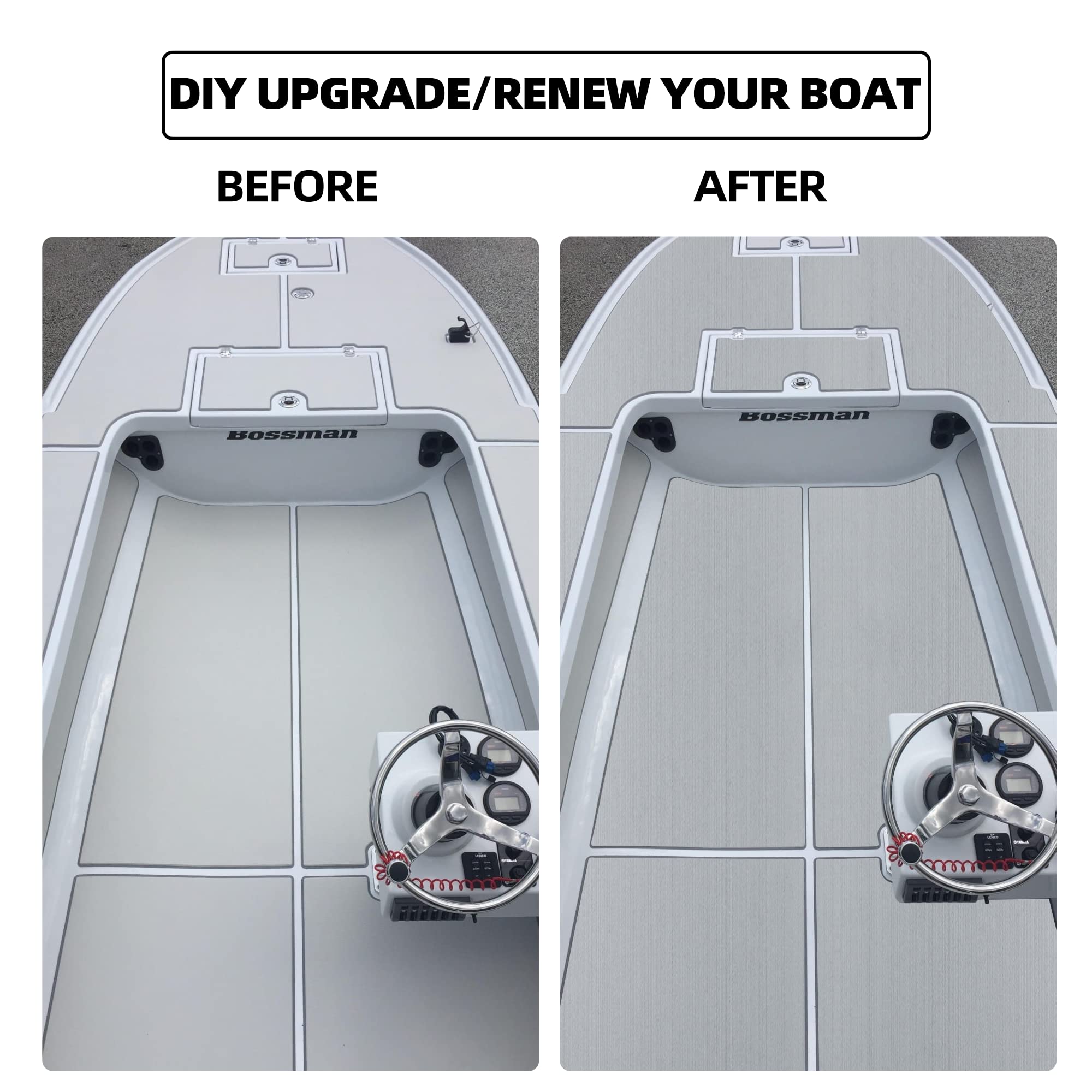 Premium EVA Foam Boat Decking - Non-Slip Marine Floor Mats for Boats, Yachts, Kayaks & RVs (94.5